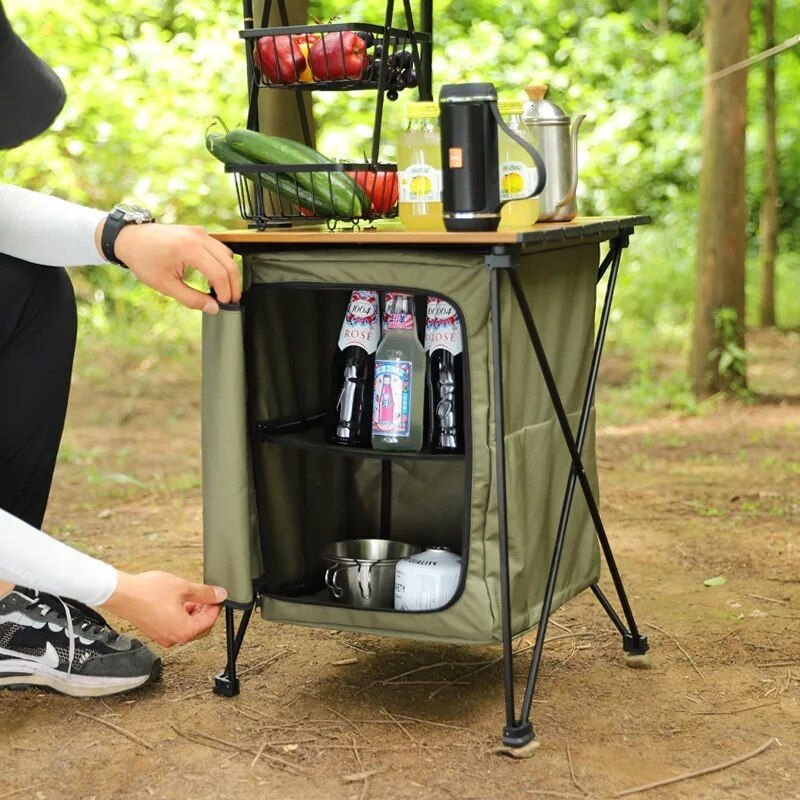 2-in-1 camping folding table